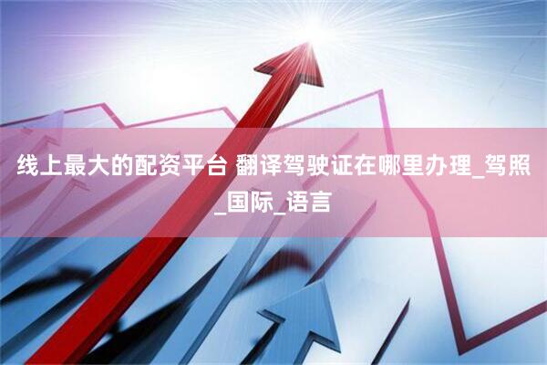 线上最大的配资平台 翻译驾驶证在哪里办理_驾照_国际_语言