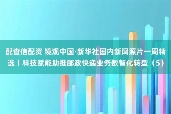 配查信配资 镜观中国·新华社国内新闻照片一周精选丨科技赋能助推邮政快递业务数智化转型（5）