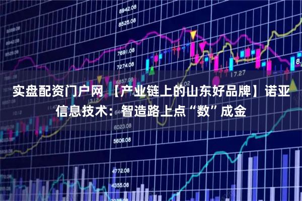实盘配资门户网 【产业链上的山东好品牌】诺亚信息技术：智造路上点“数”成金